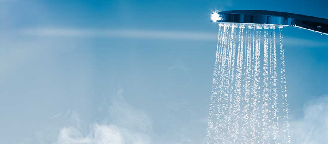 Portable hot water unit loaned during a repair