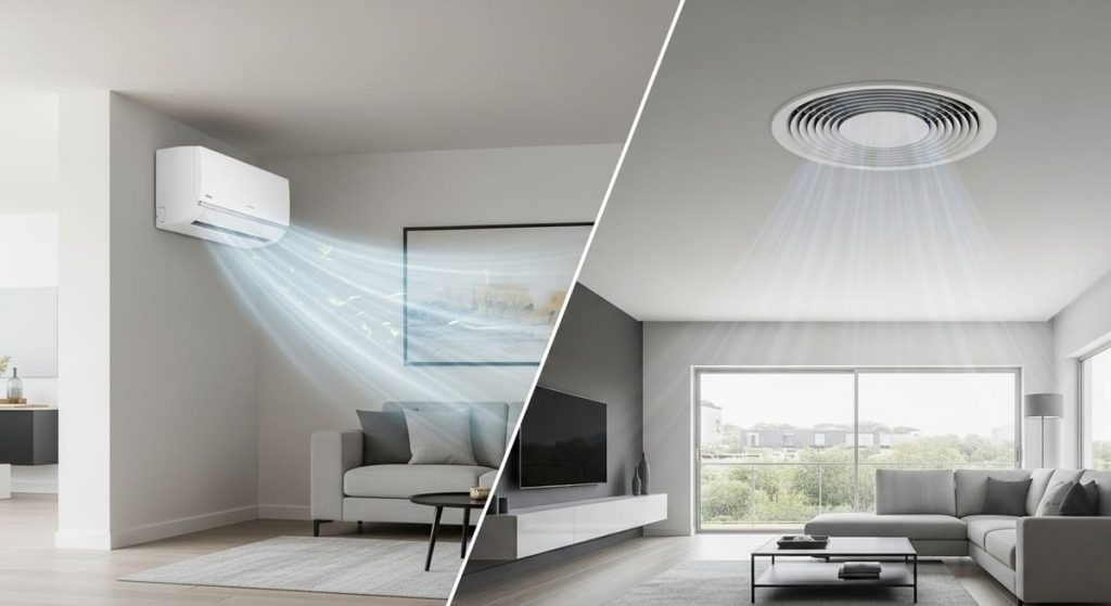 ducted air conditioning vs split system comparison
