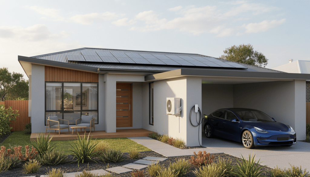 Electrified Home With Plum