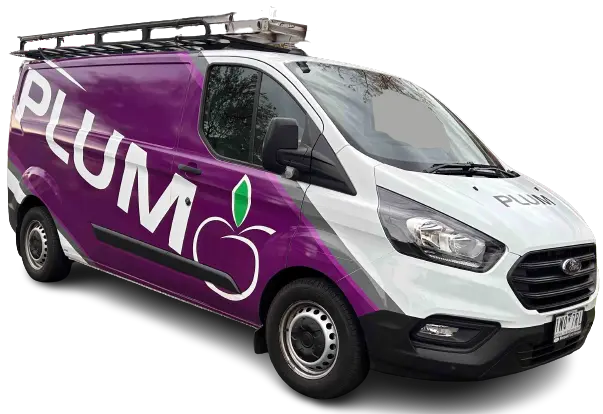 Plum Electrical van ready to attend a job in Melbourne